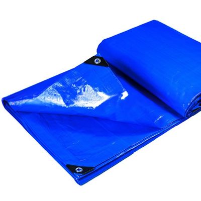 Επικάλυψη PE Tarp Waterproof Light Weight Cover Blue Polyethylene Tarpaulin Sheet PE
