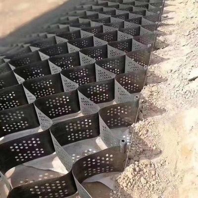 Δρόμος Υπογείου Honeycomb πλαστικό σταθεροποιημένο χαλίκι Paving Grid Geocell για οδό