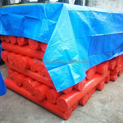 500D-1500D HDPE υφαντικό με LDPE στρώση πλαστικό καμβά Eyelet Tarpaulin Cover