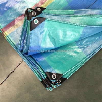 Ελαφρύ HDPE Tarpaulin Custom 150gm για βαριές ανάγκες σε μπλε χρώμα