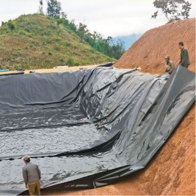 0.75mm HDPE Γεωμεμβράνη Αδιάβροχη για τεχνητή λίμνη δεξαμενή φράγματος χώρος υγειονομικής ταφής επένδυση