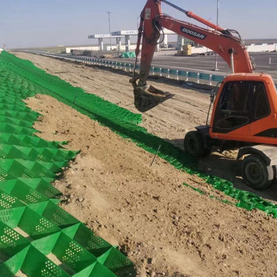 Προστασία κλίσης ξενοδοχείων HDPE γεωκύτταρο για σταθεροποίηση χαλίκι και δικτύωμα χαλίκι δρόμου