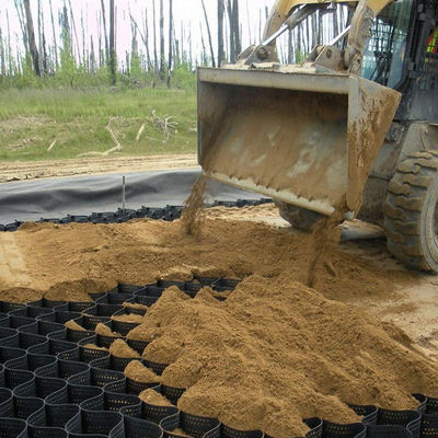 Προστασία κλίσης ξενοδοχείων HDPE γεωκύτταρο για σταθεροποίηση χαλίκι και δικτύωμα χαλίκι δρόμου