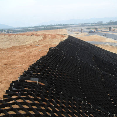 330mm-1000mm Απόσταση συγκόλλησης HDPE Geocell για λύση σταθεροποίησης χαλίκις δρόμου