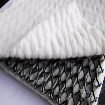 HDPE 3D σύνθετο δίκτυο αποστράγγισης με PP γεωτεξτύλιο για αποστράγγιση και προστασία δρόμων