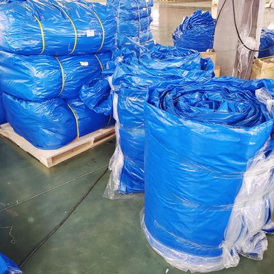 Επικάλυψη PE Tarp Waterproof Light Weight Cover Blue Polyethylene Tarpaulin Sheet PE
