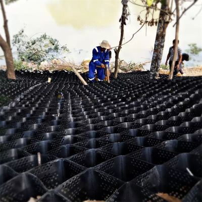 Γεωκύτταρο 3D 1,5 mm πάχος 150 mm HDPE Γεωκύτταρο για την ικανότητα επίλυσης έργων