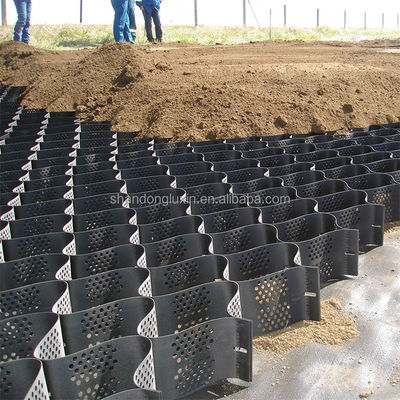 Γεωκύτταρα HDPE με υφή και διάτρηση για βελτίωση του εδάφους σε ύψος 50-200 mm