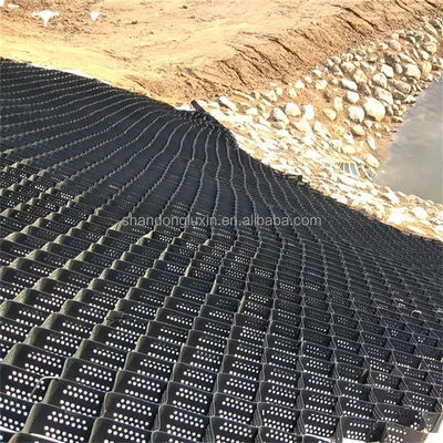 Γεωκύτταρο HDPE για ανθεκτικό τοίχος στήριξης στην κατασκευή αυτοκινητοδρόμων και σιδηροδρόμων