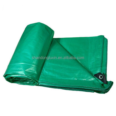 Πλακέτα LDPE laminated PE Tarpaulin για φορτηγά καλύπτοντας πλαστικό φύλλο σε πράσινο χρώμα