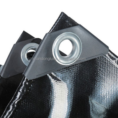 Πλακέτα LDPE laminated PE Tarpaulin για φορτηγά καλύπτοντας πλαστικό φύλλο σε πράσινο χρώμα