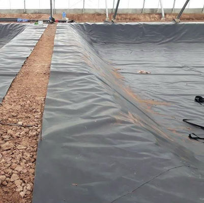 Αλιευτική Φάρμα Υδρογονάνθρακα HDPE γεωμεμβράνη σε μαύρο λευκό μπλε ή πράσινο μήκος 50-200m