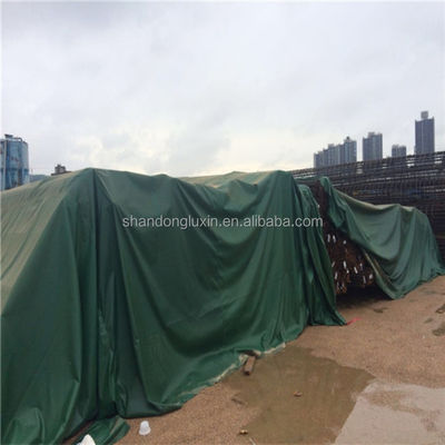 500D-1500D HDPE υφαντικό με LDPE στρώση πλαστικό καμβά Eyelet Tarpaulin Cover