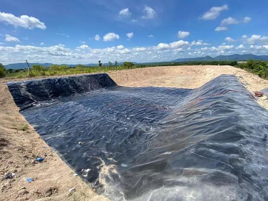 500 μm Πυροσβεστήρες φράγματος Τιμές HDPE Γεωμεμβράνη Αδιάβροχη για την αλιευτική εκτροφή Πυροσβεστήρας λίμνης