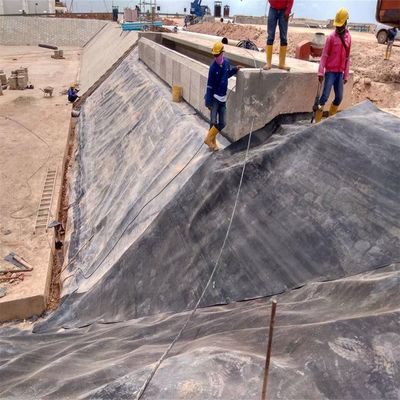 0.3mm-3.0mm πάχος HDPE υδατοασφαλής γεωμεμβράνη για την ηλεκτρονική τεχνική υποστήριξη λίμνης