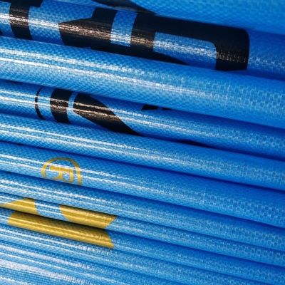 Μπλε αντηλιακή ανθεκτική σε βροχή PE καρότσα 2-12m πλάτος επικαλυμμένη με πολυαιθυλένιο καρότσα