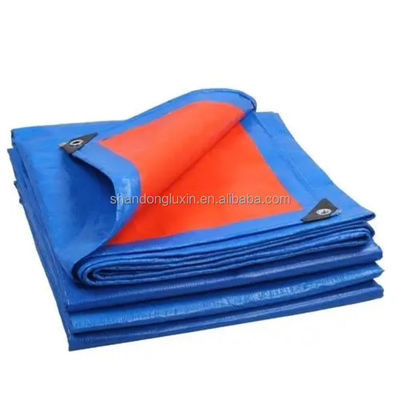 Φορτηγό βαρύ φορτίο Poly Tarp καλύπτει επικαλυμμένο αδιάβροχο μπλε κατασκήνωση ηλιακή σκιά κυλίνδρια σανίδα