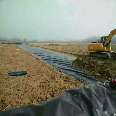 Στυλ βιομηχανικού σχεδιασμού ομαλή γεωμεμβράνη HDPE για εφαρμογές χωματερή