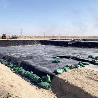 500 μm HDPE γεωμεμβράνη ινίκευση λίμνης ψαριών για υδροστασία και υδροστασία