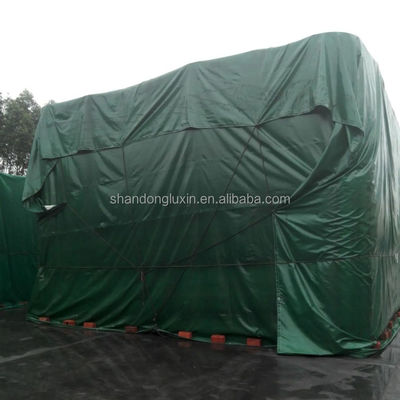 Πλέιντ στυλ PE Custom Tarps για αδιάβροχο κάλυμμα φορτηγών και HDPE υφαντική αποθήκευση φορτίου