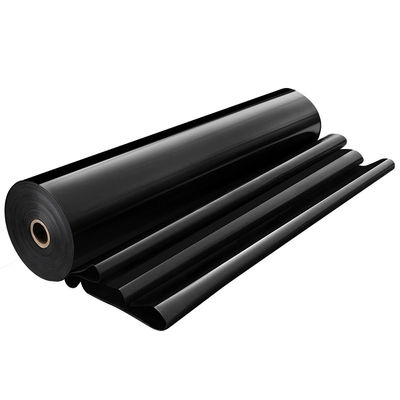 Γεωμεμβράνη HDPE πλάτους 1-6m για αδιαπέραστα γεωσυνθετικά υλικά σε γυαλιστερό φινίρισμα