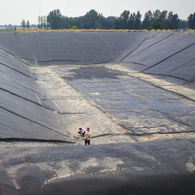 Περιβαλλοντικά φιλική HDPE μαύρη γεωμεμβράνη για λίμνες ιχθύων ASTM GRI-GM13 Standard