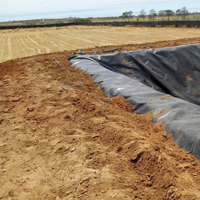 Γεωμεμβράνη HDPE ανθεκτικής σε δάκρυα 1 mm και 2 mm για επένδυση λιμνού ψαριών ανθεκτικής σε οξέα και αλκάλια