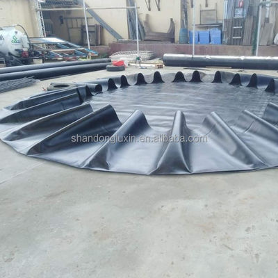 HDPE Γεωμεμβράνη Αδιάβροχο Μαύρο για λίμνες ψαριών Σημεία υγειονομικών απορριμμάτων Σωλήνες λίμνης 1mm 2mm