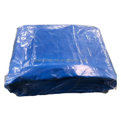 8*8-14*14 Δυσσωρευτικό υφάσματος Καμβά 55 GSM Μπλε PE για φορτηγά και λίμνες Αδιάβροχο