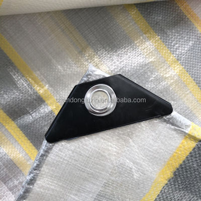 Στυλ Stripe Pe Tarpaulin 100% παρθένος πλαστικός υδατοασφαλής σανίδες για εξωτερική προστασία