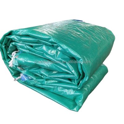 Υδατοασφαλής υφαντική ύφασμα HDPE PE Tarpaulin Ανθεκτική σε λεκέδες μπλε Poly Tarp για εξωτερική κάλυψη