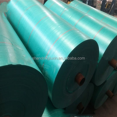 Υδατοασφαλής υφαντική ύφασμα HDPE PE Tarpaulin Ανθεκτική σε λεκέδες μπλε Poly Tarp για εξωτερική κάλυψη