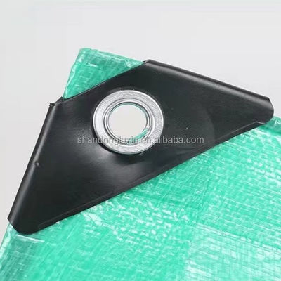 Υδατοασφαλής υφαντική ύφασμα HDPE PE Tarpaulin Ανθεκτική σε λεκέδες μπλε Poly Tarp για εξωτερική κάλυψη