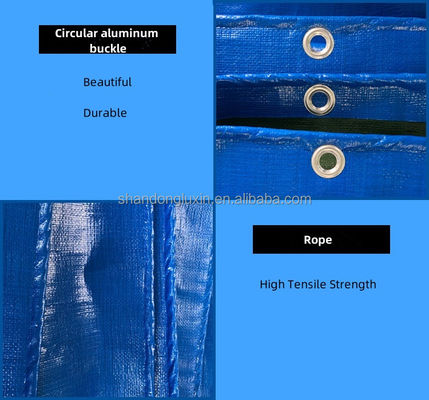 240g ΠΕ Αδιάβροχη Καπάνα Τέντα Μπλε Hdpe Καπάνα Δυσσωρευτικότητα 6*6-16*16 Αδιάβροχη