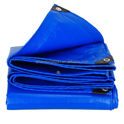 Επικάλυψη LDPE Plaid Blue Pe Tarpaulin Roll Hdpe HDPE Sheet για φορτηγά φορτίο Anti UV