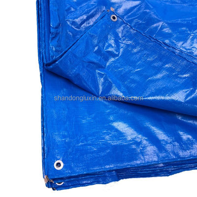s PE Blue Tarpaulin Fabric για ανθεκτική στην σκόνη και την αντίσταση με το φως του ήλιου πλάτος 2-11m 180gm