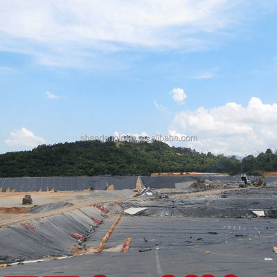 2mm Μαύρο HDPE Γεωμεμβράνη Αδιάβροχο ράβδος ψάρι λίμνη επιφάνεια για το κτίριο υδατοκαλλιέργειας