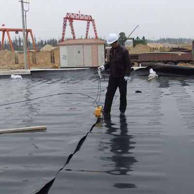 50-100m μήκος 1.2mm HDPE γεωμεμβράνη για λίμνες ψαριών και χώρους υγειονομικής ταφής 3D μοντέλο σχεδιασμού