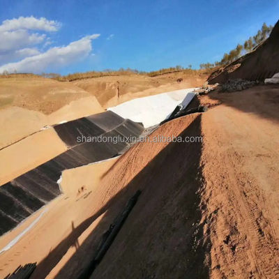 ASTM GRI-GM13 Τυποποιημένη γεωμεμβράνη HDPE 1 mm για εφαρμογές στα λιμάνια ψαριών και στα χώρια υγειονομικής ταφής