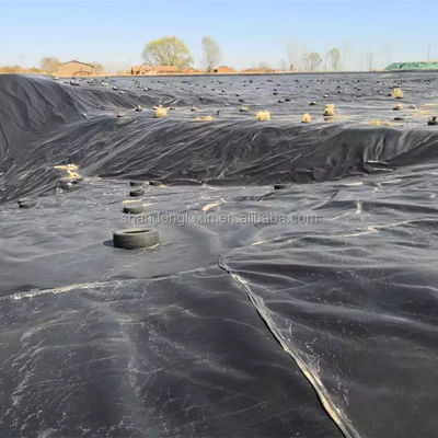 Λευκό γυαλιστερό ρολό γεωμεμβράνης HDPE 1,5 mm για πισίνα ιχθυοκαλλιέργειας λίμνης