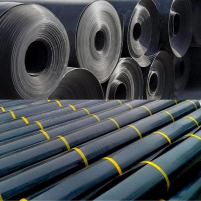 Απευθείας πώληση HDPE ομαλή γεωμεμβράνη 0,3mm 0,5mm μήκος 50-100m πάχος 0,2mm-2,8mm