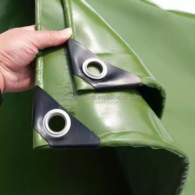 Υψηλής ελαστικότητας φύλλο καμβά από PVC 840D*840D-1300D*1300D Αριθμός νήμων για υδροστεγείς σανίδες