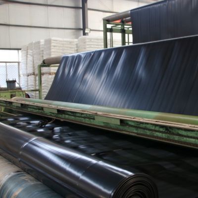 0.3mm 0.5mm HDPE Geomembrane Fish Pond Liner για εξωτερικές εφαρμογές υδατοκαλλιέργειας