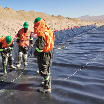 ASTM GRI-GM13 Πρότυπο 1mm 2mm HDPE Geomembrane Fish Pond Liner για την αλιευτική εκτροφή