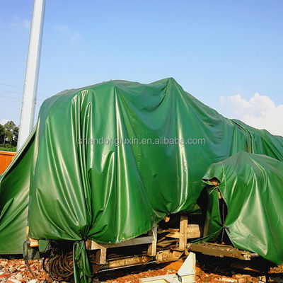 Λευκό στερεό μάτι Grommet Pvc Tarp Tarpaulin 280-960gsm πλάτος 2m-100m για βαρύ φορτίο