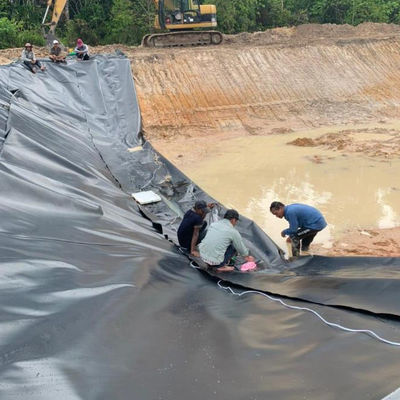 Διπλή υφή HDPE Γεωμεμβράνη 1mm για Αδιάβροχο πλαστικό φράγμα Φαλακτικό φράγμα Φαλακτικό φράγμα