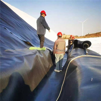 2mm Geomembrane HDPE Smooth Fish Pond Liner για την καταπολέμηση της διαρροής νερού σε χώρους υγειονομικής ταφής