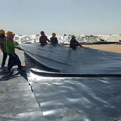 1-8m πλάτος διπλό ομαλό μαύρο HDPE λιμνοσκεπάστης για ψάρια γαρίδες πισίνα