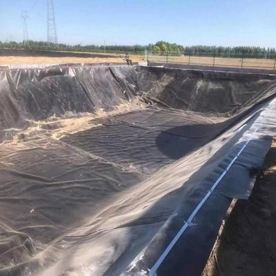1-8m πλάτος διπλό ομαλό μαύρο HDPE λιμνοσκεπάστης για ψάρια γαρίδες πισίνα