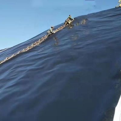 30mil 60mil 1mm HDPE Μαύρες γυαλιστερές γεωμεμβράνες για δεξαμενές αποθήκευσης νερού